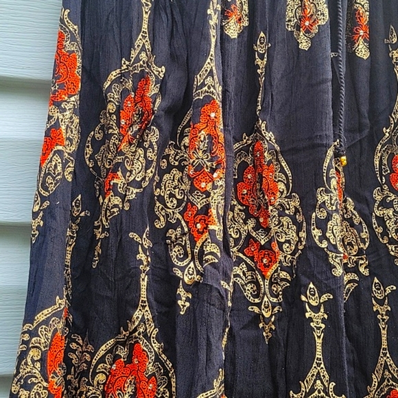 ROYAL PAISLEY WOMEN'S BKACK SKIRT NWT - Picture 4 of 10